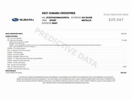 2021 Subaru Crosstrek Sport