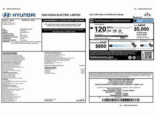2023 Hyundai KONA EV Limited