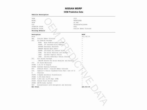 2023 Nissan Pathfinder SL