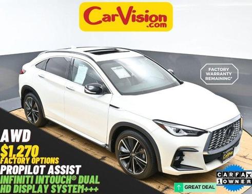 Majestic White 2023 INFINITI QX55 LUXE