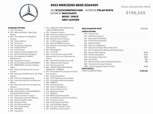 2023 Mercedes-Benz EQS 450+ Base