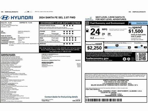 2024 Hyundai SANTA FE SEL