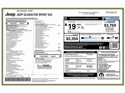 2023 Jeep Gladiator Sport