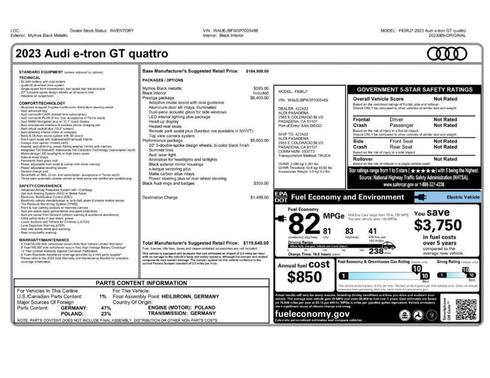 2023 Audi e-tron GT Prestige