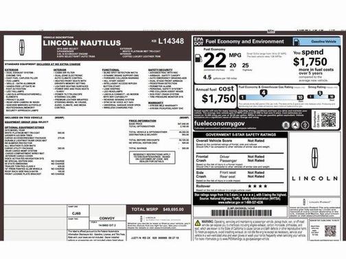 2019 Lincoln Nautilus Select