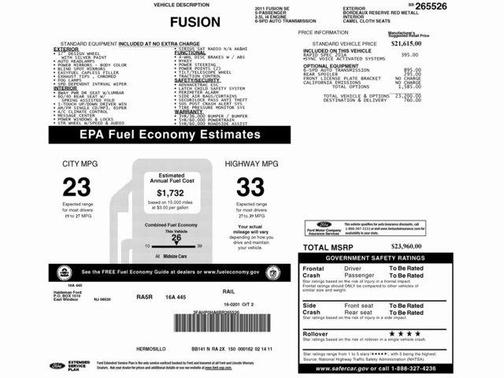 2011 Ford Fusion SE