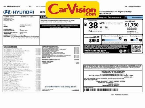 2022 Hyundai TUCSON Hybrid Blue