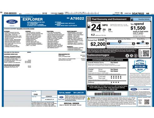 Gray Metallic 2025 Ford Explorer Active