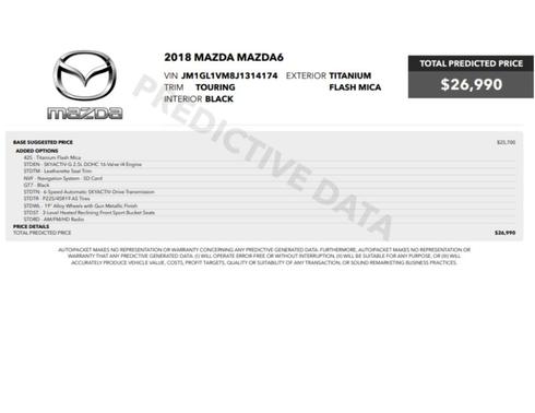 Titanium Flash Mica 2018 Mazda Mazda6 Touring