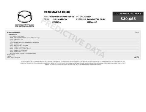 Polymetal Gray Metallic 2023 Mazda CX-30 2.5 S Carbon Edition
