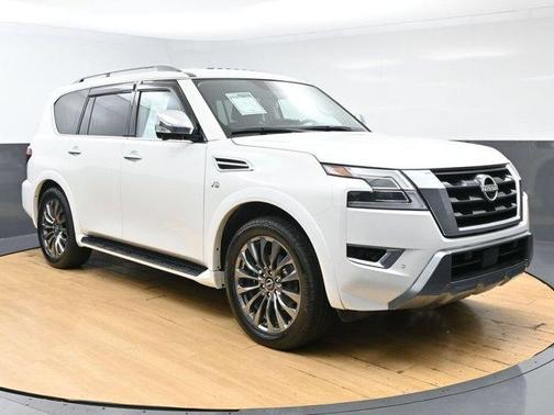 Aspen White TriCoat Pearl 2022 Nissan Armada Platinum