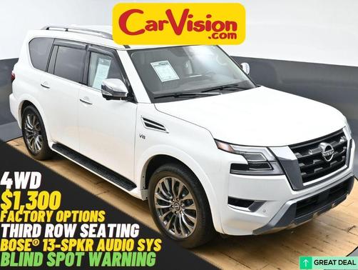 Aspen White TriCoat Pearl 2022 Nissan Armada Platinum