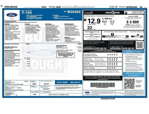 Black 2025 Ford F-150 Tremor
