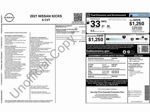 2021 Nissan Kicks S