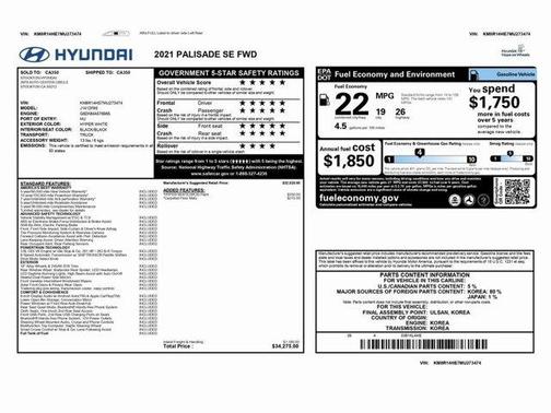 2021 Hyundai PALISADE SE