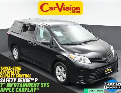 Midnight Black Metallic 2020 Toyota Sienna L