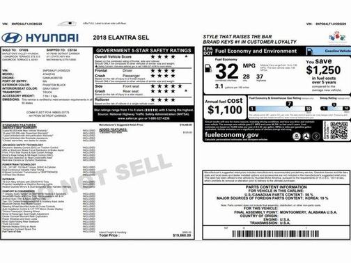 2018 Hyundai ELANTRA SEL