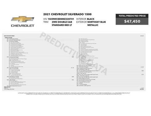 Northsky Blue Metallic 2021 Chevrolet Silverado 1500 LT