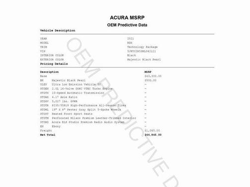 2021 Acura RDX Technology Package