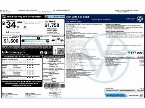 2024 Volkswagen Jetta 1.5T Sport