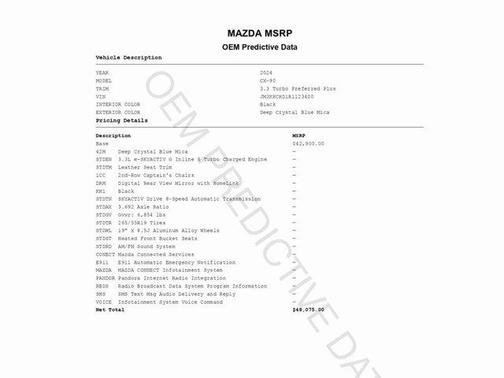 2024 Mazda CX-90 Preferred Plus