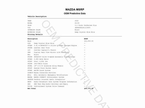 2024 Mazda CX-90 Preferred Plus