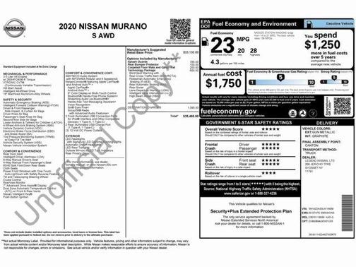 2020 Nissan Murano S