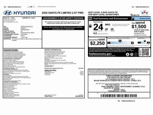 2024 Hyundai SANTA FE Limited