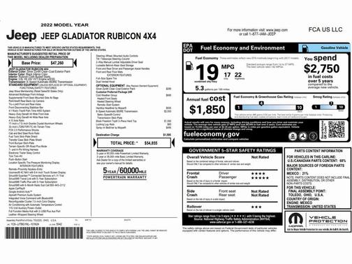 2022 Jeep Gladiator Rubicon