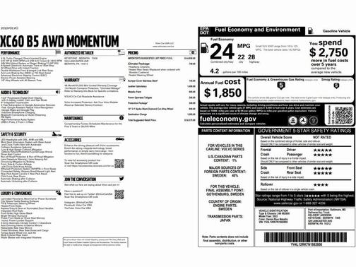 2022 Volvo XC60 B5 Momentum