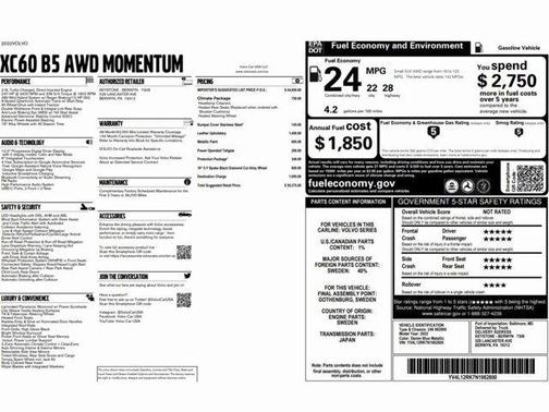 2022 Volvo XC60 B5 Momentum