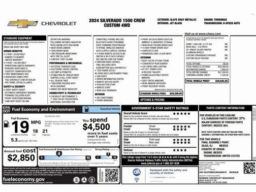 2024 Chevrolet Silverado 1500 Custom