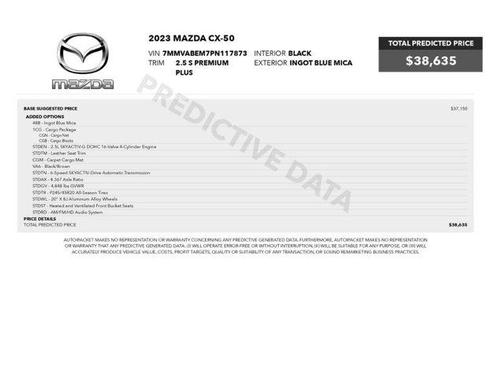 Ingot Blue Metallic 2023 Mazda CX-50 2.5 S Premium Plus Package