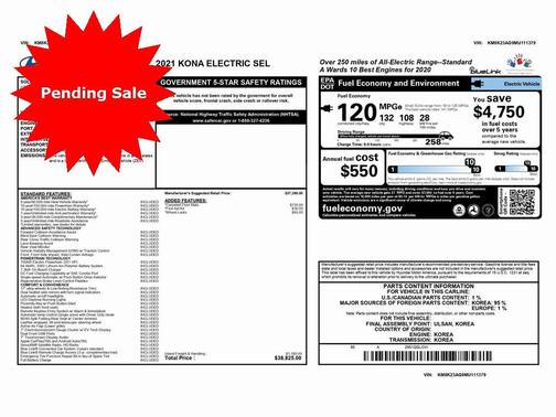 2021 Hyundai KONA EV SEL