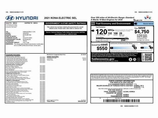 2021 Hyundai KONA EV SEL