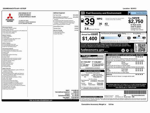 2024 Mitsubishi Mirage ES