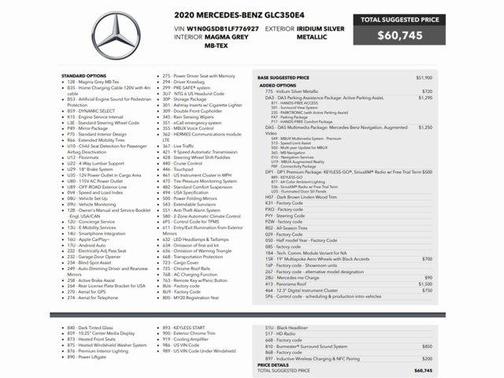 2020 Mercedes-Benz GLC 350e Base 4MATIC