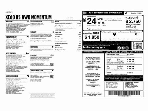 2022 Volvo XC60 B5 Momentum