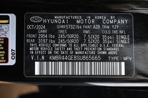Abyss Black Pearl 2025 Hyundai PALISADE SEL Premium