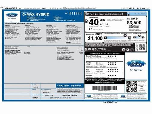 2016 Ford C-Max Hybrid SE
