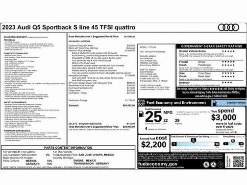 2023 Audi Q5 45 S line quattro Premium