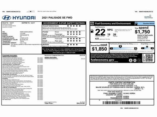 2021 Hyundai PALISADE SE