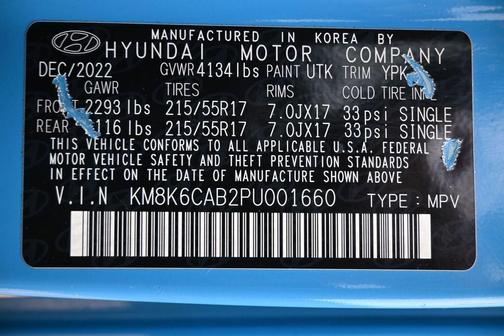 Teal Isle 2023 Hyundai KONA SEL