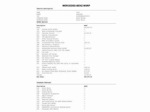 2024 Mercedes-Benz GLA 250 Base 4MATIC