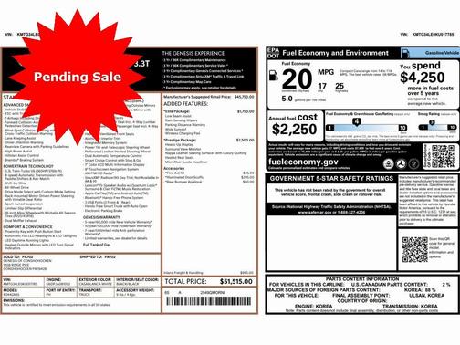 2019 Genesis G70 3.3T Advanced