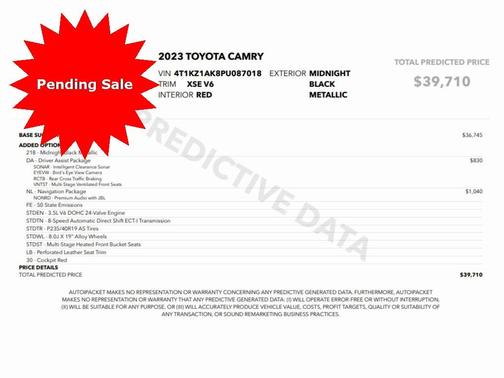 2023 Toyota Camry XSE V6