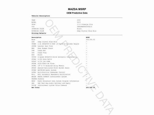 2022 Mazda CX-5 2.5 S Premium Plus Package