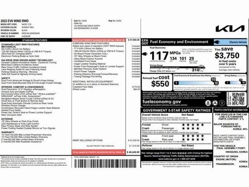 2022 Kia EV6 Wind