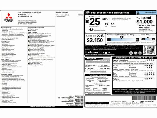 2024 Mitsubishi Eclipse Cross SE