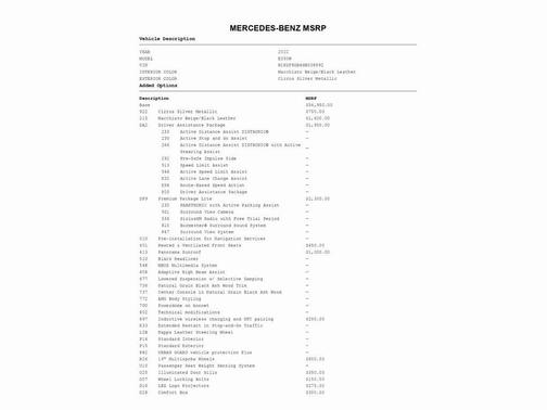 2022 Mercedes-Benz E-Class E 350